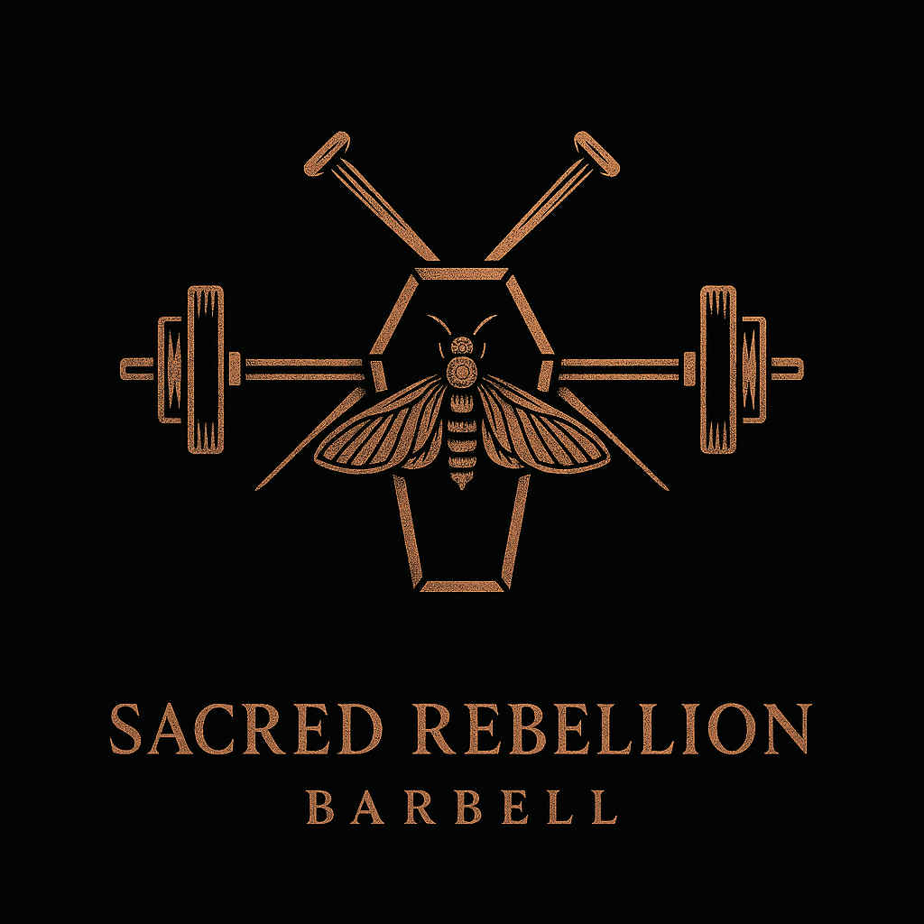 Sacred Rebellion Barbell Logo